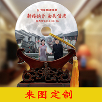 Wedding souvenir custom photo wedding gift creative high-end practical new wedding gift Jade safe buckle ornaments