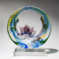 Housewarming new home gifts wedding gifts to send newcomers glass crafts TV cabinet ornaments home decoration
