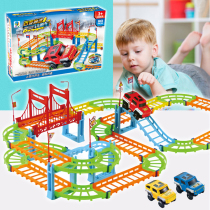 Toma rail train set Childrens toys Electric rail car assembly educational toys Car Si train