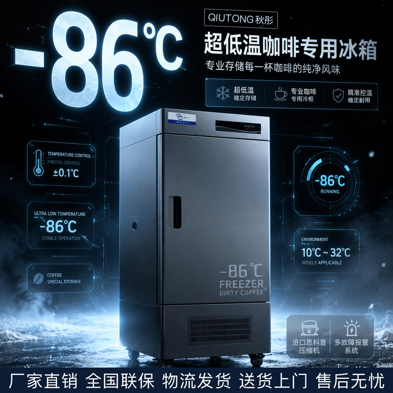 Qiutong Dirty -86 Degree Coffee Ultra-Low Temperature Refrigerator, Popular Ice Cup -80 Degree Vertical 28L/58L Freezer Qiutong Dirty -86 Degree Coffee Ultra-Low Temperature Refrigerator, Popular Ice Cup -80 Degree Vertical 28L/58L Freezer