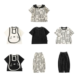 Детский кролик, кукла, тонкая футболка для мальчиков, штаны для отдыха, комплект, летняя одежда, короткий рукав