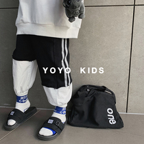 Young boy spring and autumn trousers 2021 new autumn childrens clothing children boys leisure children sports pants