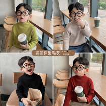 Young boy high neck warm sweater 2020 new spring and autumn foreign style children thick casual sweater sweater sweater