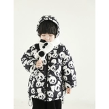 Мультяшный пуховик для мальчиков, зимняя ветрозащитная толстовка с капюшоном, детская куртка, в западном стиле, 2022, увеличенная толщина