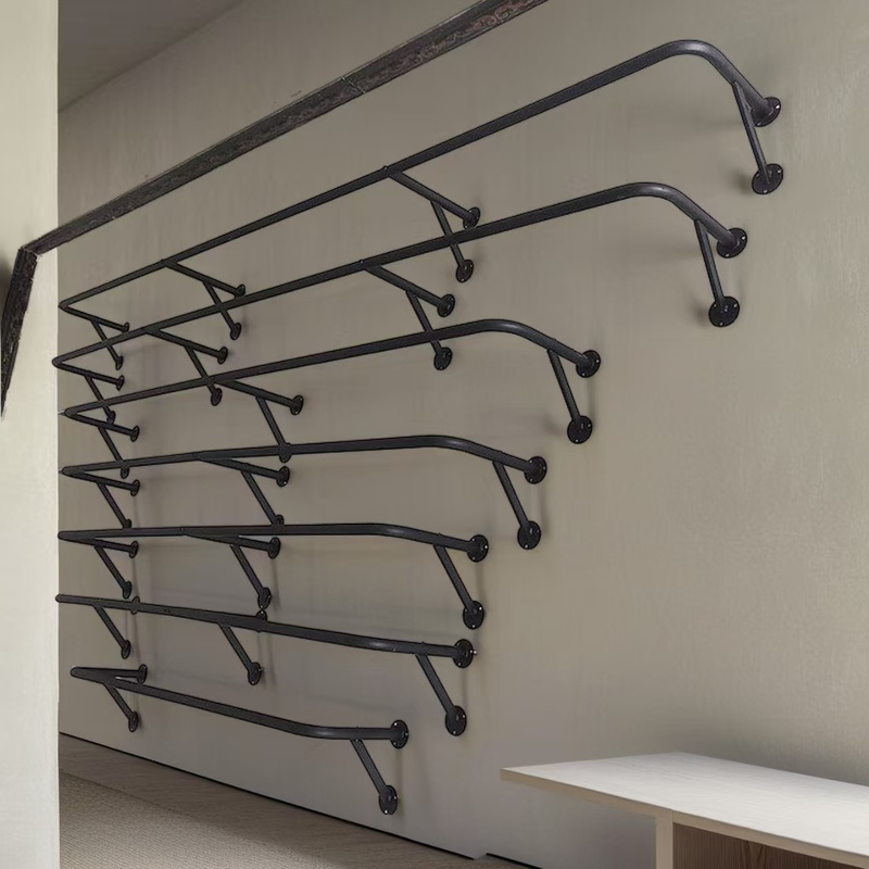 Clothing Store Display Rack Wall-Mounted U-Shaped Clothes Hanger Wall-Mounted Hanging Rod for Men's and Women's Clothing Display Rack Clothing Store Display Rack Wall-Mounted U-Shaped Clothes Hanger Wall-Mounted Hanging Rod for Men's and Women's Clothing Display Rack