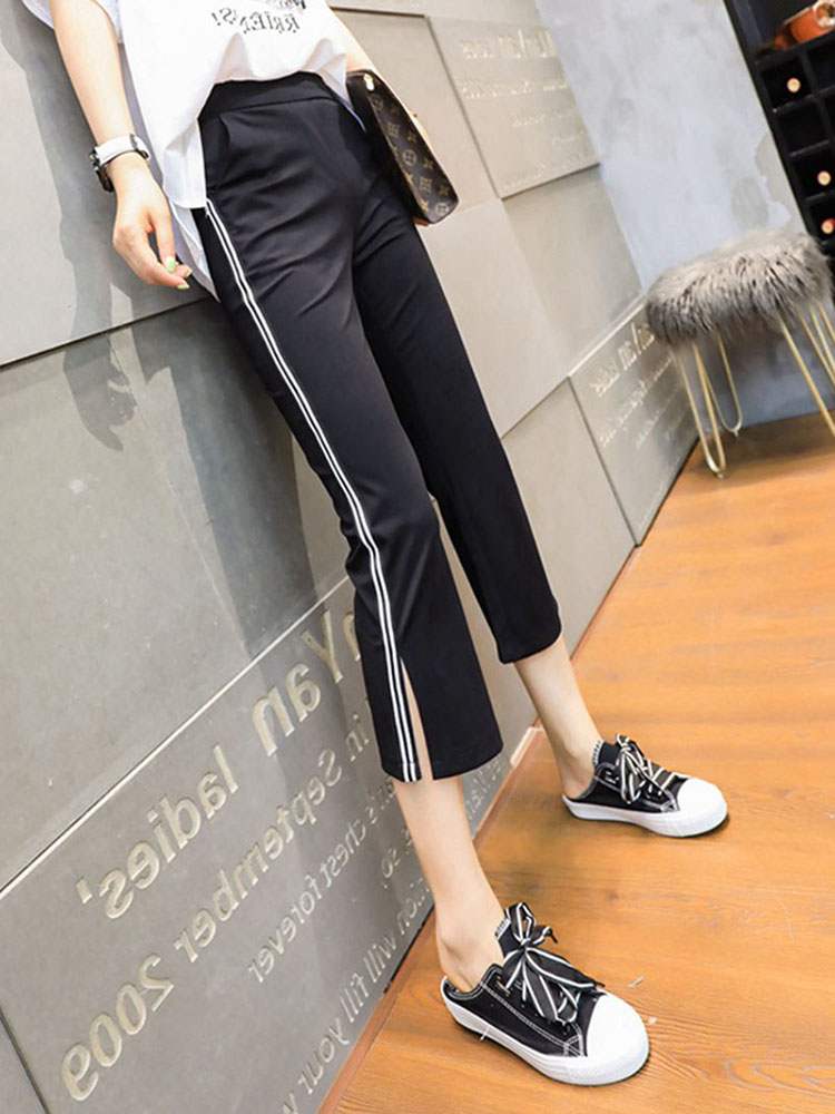 Korean Ice Silk Broadlegged Pants Woman 2023 Fall New 80% Thin Straight Barrel Women Pants Casual Little Guy Pants-Taobao