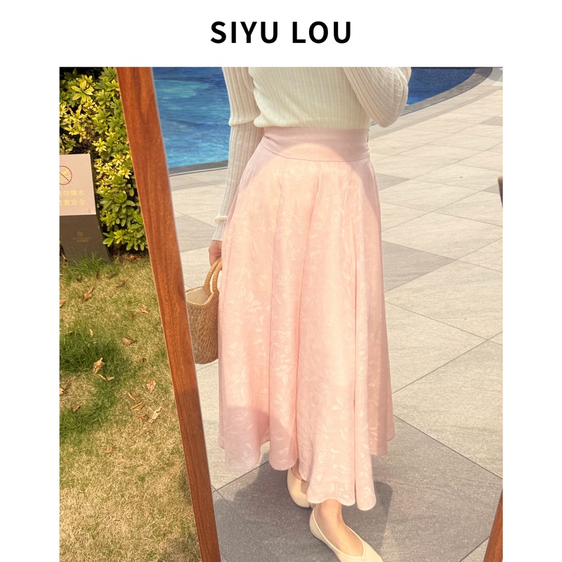 Silk Encounter【Juying Chunjian】Zhu Baibao Su Luo Four-Strand Silver Silk Eight-Piece Skirt Artistic Textured Half Skirt Silk Encounter【Juying Chunjian】Zhu Baibao Su Luo Four-Strand Silver Silk Eight-Piece Skirt Artistic Textured Half Skirt