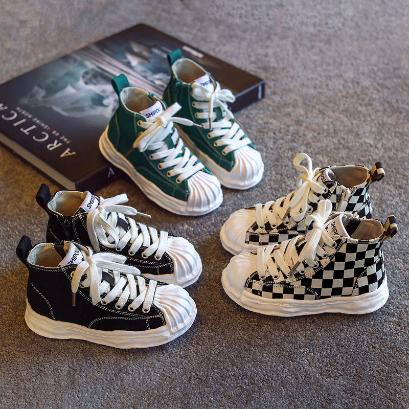 UK Next Kiss Girl Board Shoes 2021 Fall New High Cylinder Children Sails Shoes Boy Boy Tide