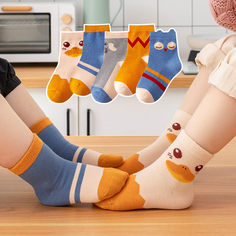 British next kiss children socks pure cotton boy girl midbarrel socks spring baby baby full cotton socks
