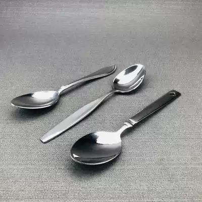 Tie-up stainless steel spoon Western spoon Household spoon Spoon spoon long-handled spoon thickened stirring small soup spoon Special offer