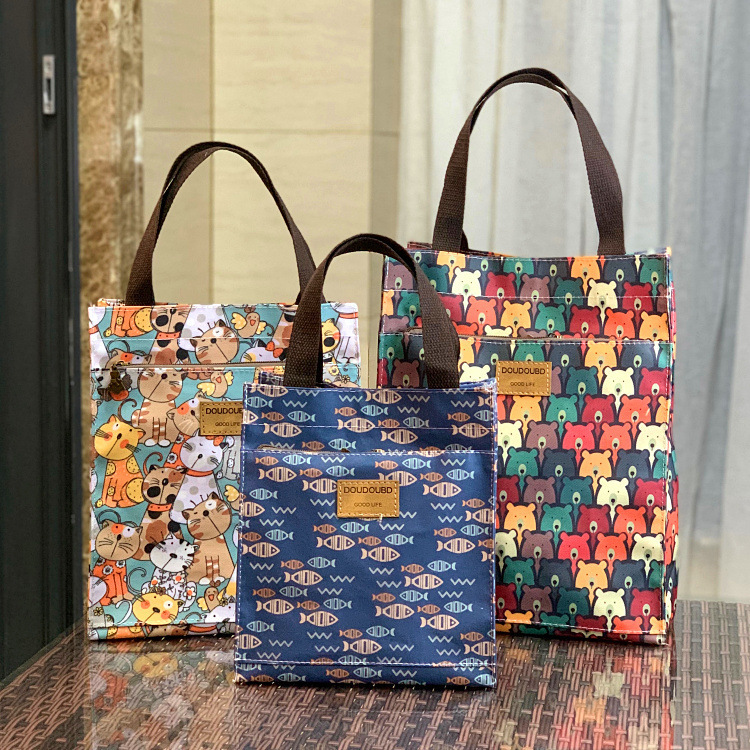New Korean Style Waterproof Lunch Box Bag for Work, Commuting, Lunch Bag, Student Tutoring Bag, Document Bag, Mommy Bag for Women New Korean Style Waterproof Lunch Box Bag for Work, Commuting, Lunch Bag, Student Tutoring Bag, Document Bag, Mommy Bag for Women