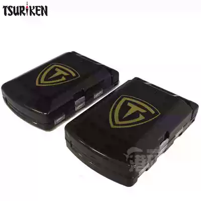 Japanese fishing TSURIKEN portable folding 11DD double-sided fishing accessories box box