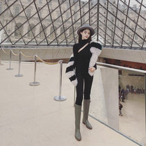 nicky sweet environmental protection fur big shawl scarf with fox fur big shawl fur collar