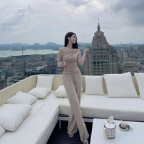 nicky shows long legs casual pants high waist wide leg pants womens spring and autumn new drape ins trendy fashion straight