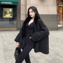 nicky black woolen woolen autumn and winter coat female small short section slim thick all-match loose new style