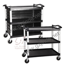 New multi-purpose three-tier trolley hotel restaurant dining trolley plastic three-tier service trolley food delivery trolley