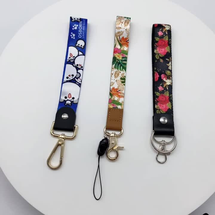 Wholesale Custom Top Quality Short Lanyard Polyester Sublimation