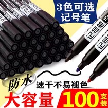 (10) Марка Пена с большой ручкой Марка пера знак ручки Poster Pen Oily Corse Head Large Capacity Speed Dry Waterproof