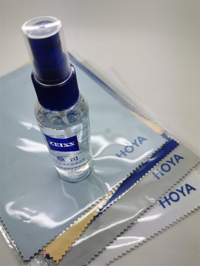 包邮买一送一日本HOYA豪雅眼镜布新乐学镜片专用超细绒布单独塑封