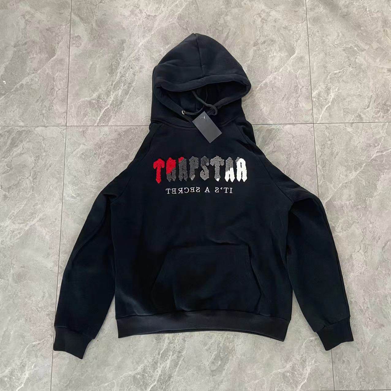 trapstar卫衣时尚欧美潮牌秋冬款宽松藏肉美式高街风男女连帽套装 4