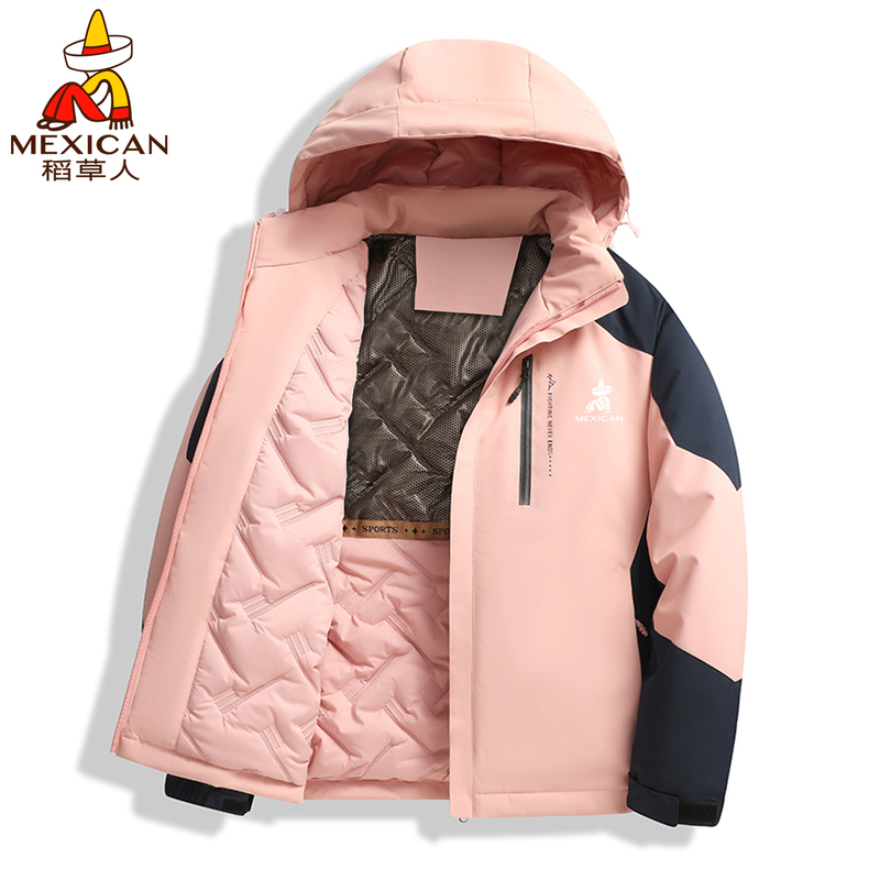Scarecrow Style Padded Jacket for Women, Autumn and Winter, Loose Fit, Thickened, Warm, Hooded Jacket, Cotton Coat for Petite Women
