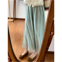 CHICHI SMALL CROWD CLEAR COLD Pants Skirt Pants Retro Style Sensant Zen 100 hitch casual thin style