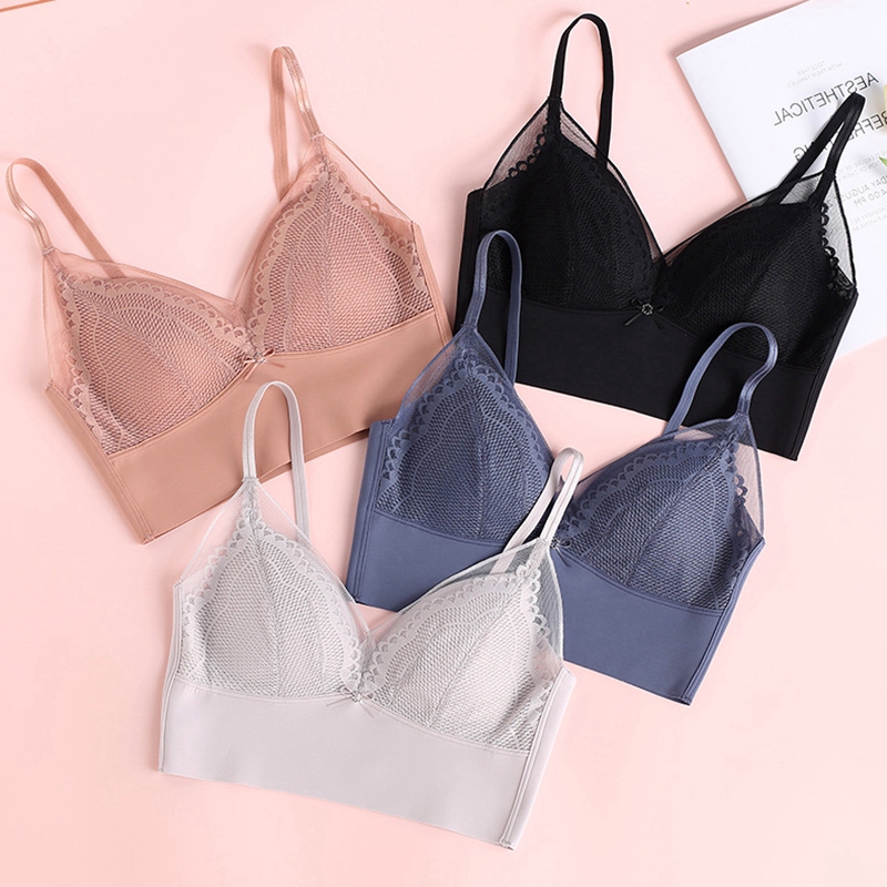 Seamless underwear women's no steel ring thin section thin big breasts show small summer tube top style with anti-glare vest style beautiful back