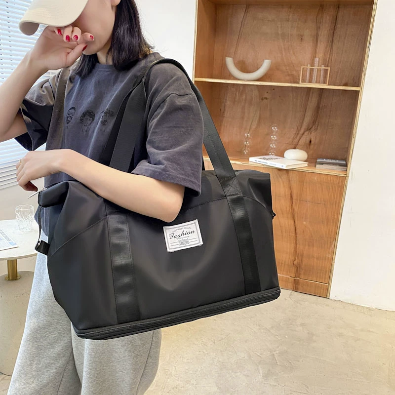 Capacious linen bag, handheld organizer bag for traveling, travel bag, oxford cloth