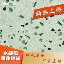 Zaili new natural terrazzo floor tile 600X600 fashion simple environmental protection shopping mall restaurant flower shop