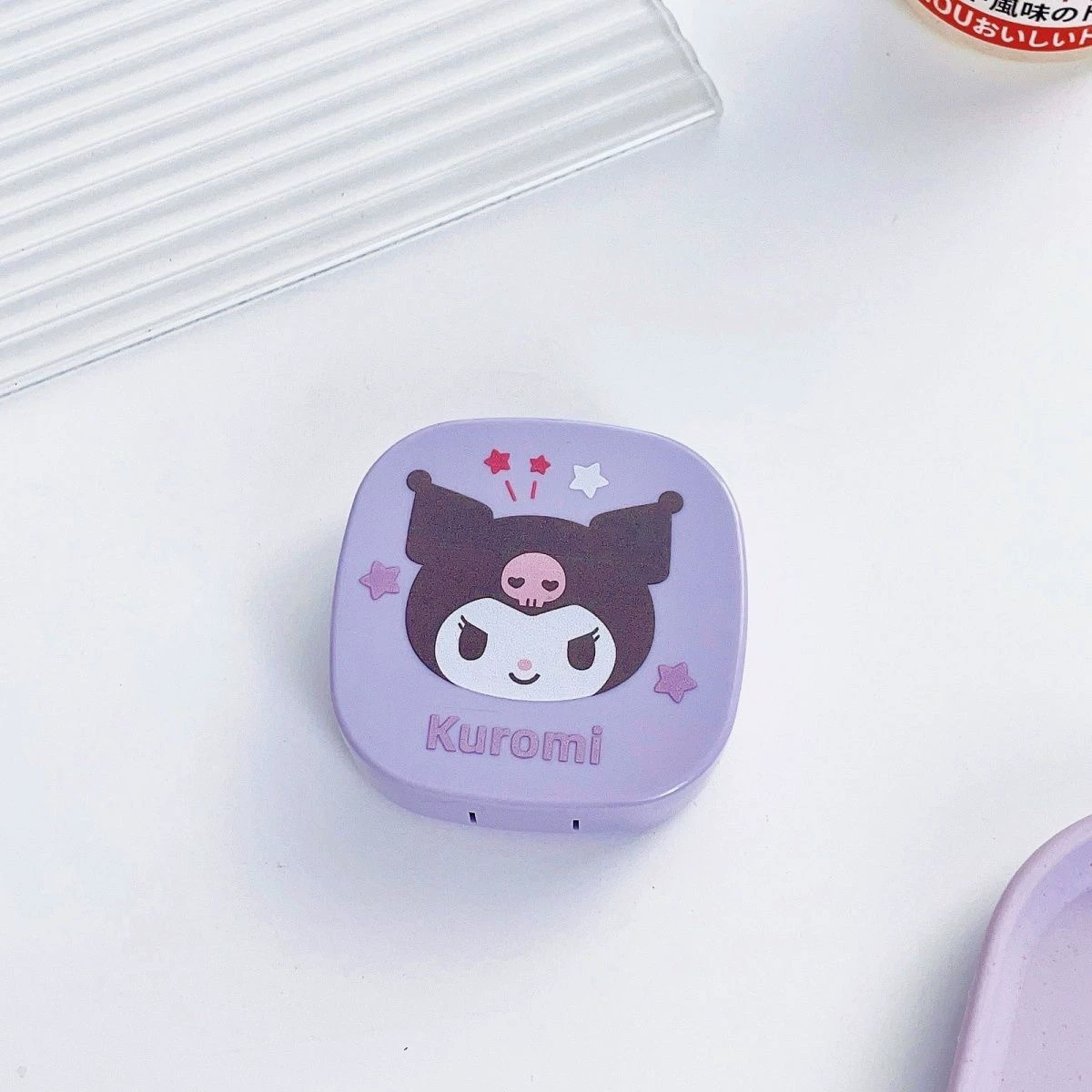 Набор для контактных линз (Sanrio) My Melody — компактный футляр с зеркальцем, пинцетом и флаконом