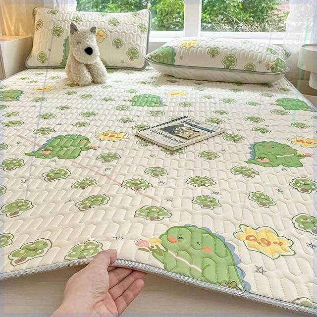 Class A ice silk latex cool mat single piece summer washable summer cool mattress single air conditioner ice silk soft mat feel