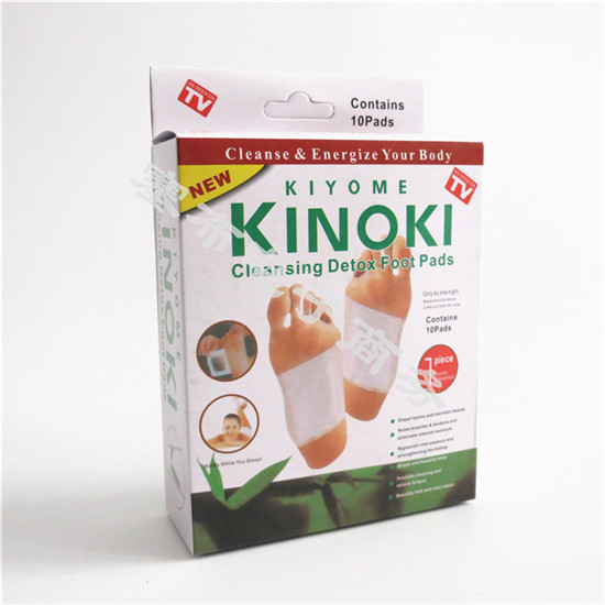 S001A Foot Patch KINOKI Moxa Herb Flavor Dehumidifying Foot Patch Medicinal Powder Independent Packaging No Leaking Powder Bulk