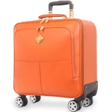 Универсальный чемодан на колесиках, кожаная свежая коробка, из натуральной кожи, в корейском стиле