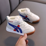 Высокая зимняя флисовая детская спортивная обувь для мальчиков, 2020, популярно в интернете, в корейском стиле