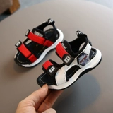 Детские сандалии, летние модные туфли для мальчиков, пляжная обувь, сезон 2021, мягкая подошва, в корейском стиле