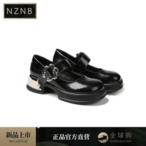 NZNB ( spring wear ) single shoe woman Mary Jane thick heel heel shoes to the English jk shoes