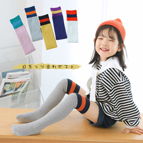 Girls stockings over-the-knee autumn children cotton high socks half College wind baby tube dui dui wa