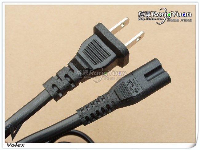 lintek Volex Hollis original 2-jack CD player notebook adapter 8-word power cord daily rule
