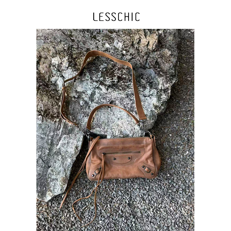 Lesschic【B-Motorcycle Tote Bag】Sheepskin Lining, Cotton Fabric, Versatile Motorcycle Shoulder Tote Lesschic【B-Motorcycle Tote Bag】Sheepskin Lining, Cotton Fabric, Versatile Motorcycle Shoulder Tote