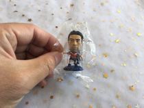 MicroStars Chile Salas football star hand model doll blue 522 (original bag)