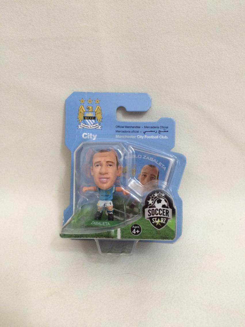 Soccerstarz Manchester City Zabaleta Genuine Mini Football Doll Figure (Original Box)