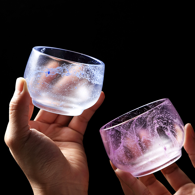 Glass jade porcelain tea cup household kung fu tea cup small personal special tea cup high-end master cup single cup