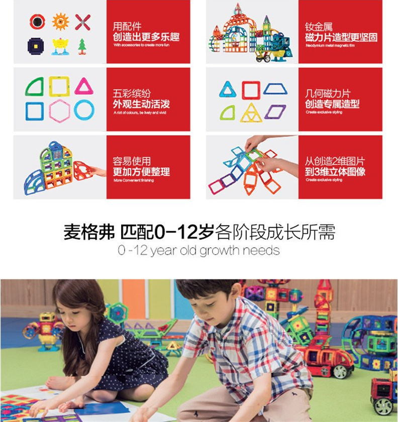 《丹媽童書館》 Magformers麥格弗磁力片 拼接積木3歲+