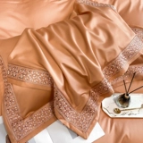 Комплект, хлопковая простыня, пододеяльник, покрывало, изысканный стиль, 200 шт, 4 предмета, легкий роскошный стиль