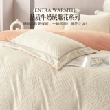 Элитный детский зимний коралловый комплект, флисовая простыня, фланелевый пододеяльник, 4 предмета, увеличенная толщина