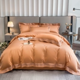 Комплект, хлопковая простыня, пододеяльник, покрывало, изысканный стиль, 200 шт, 4 предмета, легкий роскошный стиль