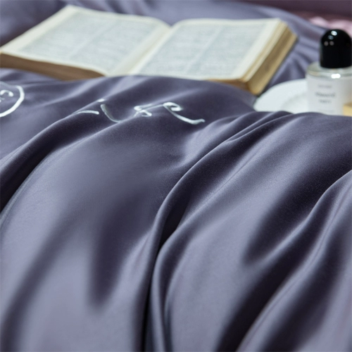 Высококлассный хлопковый комплект, современная простыня, пододеяльник, покрывало, 200 шт, 4 предмета, простой и элегантный дизайн