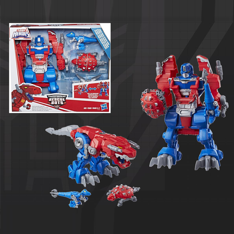 Tay đua robot cứu hộ Hasbro Transformers Optimus Prime có thể trở thành đồ chơi mô hình khủng long E0158 - Gundam / Mech Model / Robot / Transformers mô hình robot gundam
