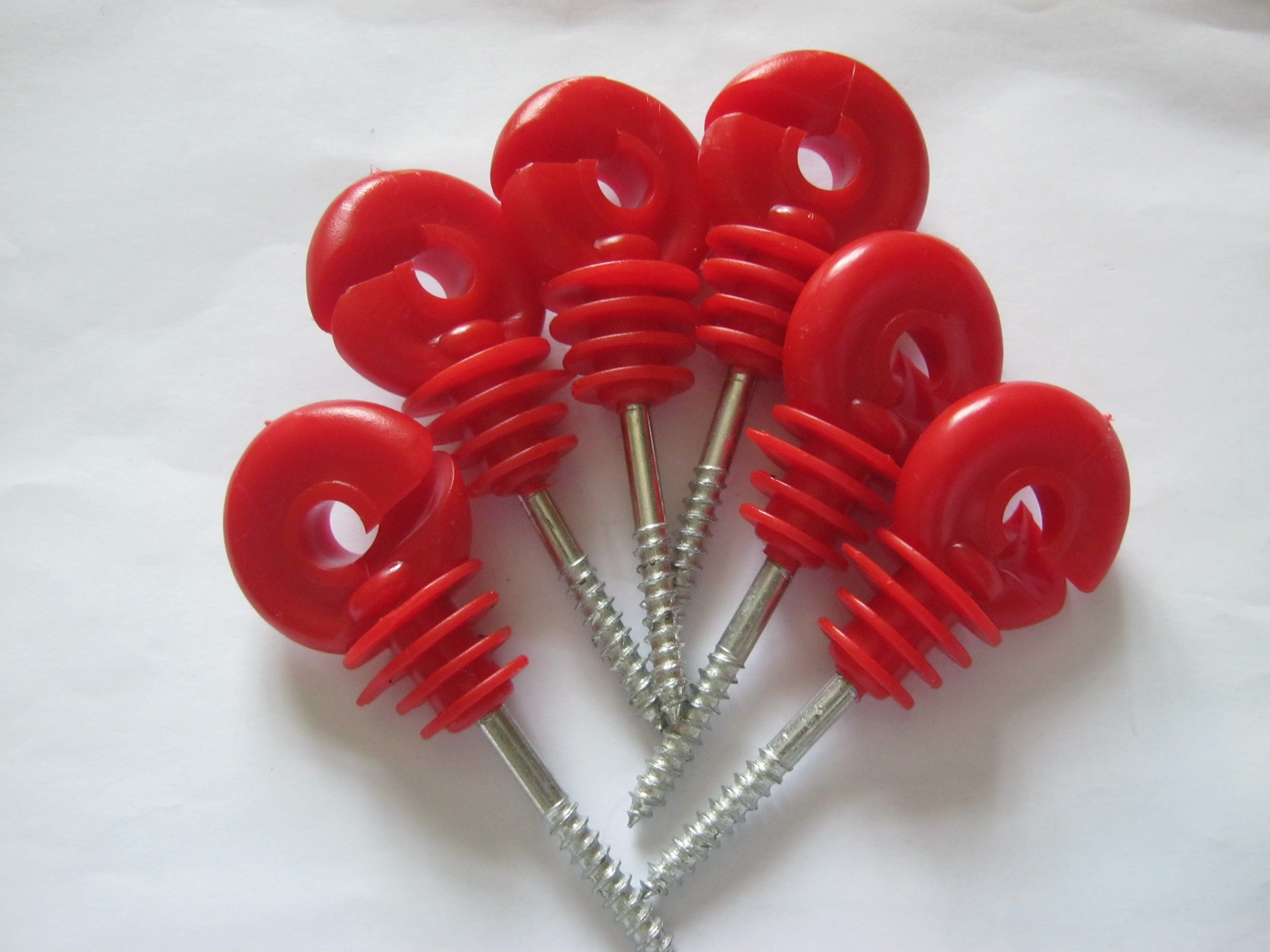 Ranch fence insulator 6 thick pointed head glue inside the nail head flattening never reel slip wood thread 100 pieces