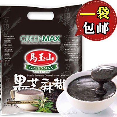 China Taiwan Special Products Drink Ready-to-eat breakfast Horse Yushan Black Sesame Burnt 360 gr-Taobao